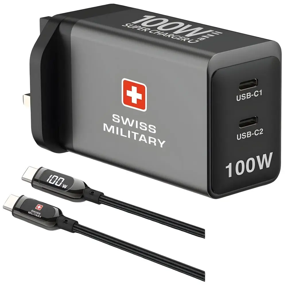 Swiss Military SM-GaNII-100W-2C-GRY+CB-CC100W